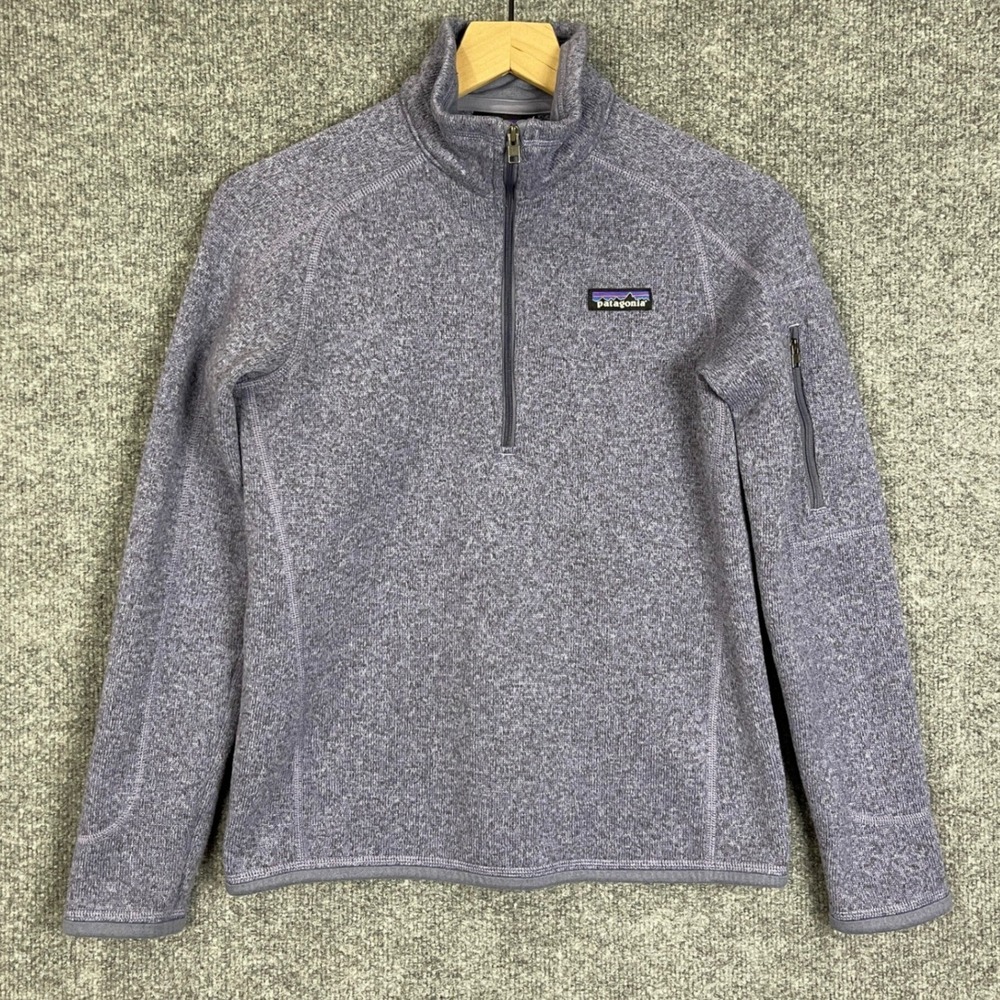 Patagonia Better Sweater Womens Small Purple 1/4 Zip Fleece Pullover